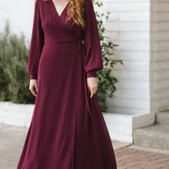 Morning Lavender Best Sellers Chloe Wrap Maxi Dress