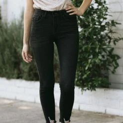 KanCan Logan Distressed Hem Skinny Jeans