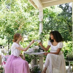 On Blue Maternity Friendly Michaela Pleated Tulle Skirt