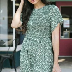 In Loom Maternity Friendly Robin Floral Smocked Maxi Dress