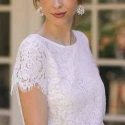 Maniju Ellie Short Sleeve Lace Top