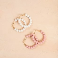 Fame Andie Clay Ball Earrings Accessories