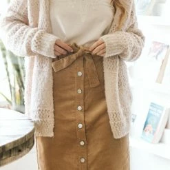 Style Melody Whitney Corduroy Midi Skirt