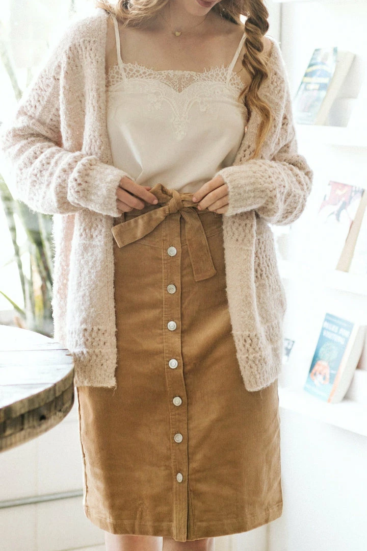 Style Melody Whitney Corduroy Midi Skirt