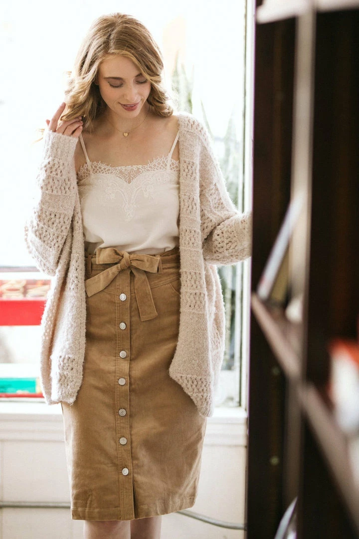 Style Melody Whitney Corduroy Midi Skirt