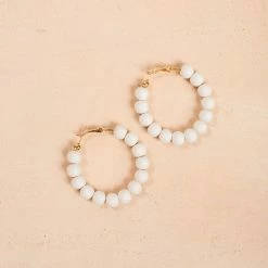 Fame Andie Clay Ball Earrings Accessories