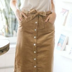 Style Melody Whitney Corduroy Midi Skirt