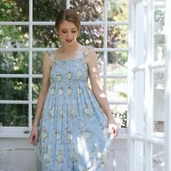 In Loom Presley Smocked Midi Dress Maternity Friendly