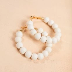 Fame Andie Clay Ball Earrings Accessories