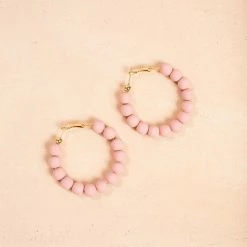 Fame Andie Clay Ball Earrings Accessories