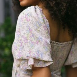 & Merci Serena Tiered Midi Dress Clothing