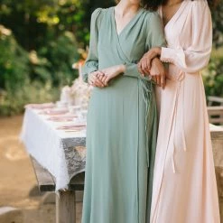 Morning Lavender Best Sellers Chloe Wrap Maxi Dress