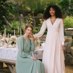 Morning Lavender Best Sellers Chloe Wrap Maxi Dress