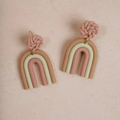 Fame Accessories Josephine Braided Clay Earrings