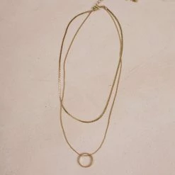 Fame Esme Layered Gold Ring Necklace Accessories