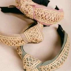 Fame Flora Linen And Grass Headband Accessories