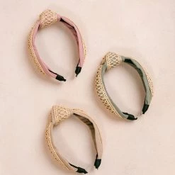 Fame Flora Linen And Grass Headband Accessories