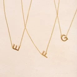 FAME Kaye Gold Initial Necklace