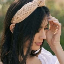 Fame Flora Linen And Grass Headband Accessories