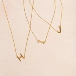 FAME Kaye Gold Initial Necklace