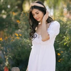 Fame Flora Linen And Grass Headband Accessories