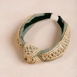 Fame Flora Linen And Grass Headband Accessories