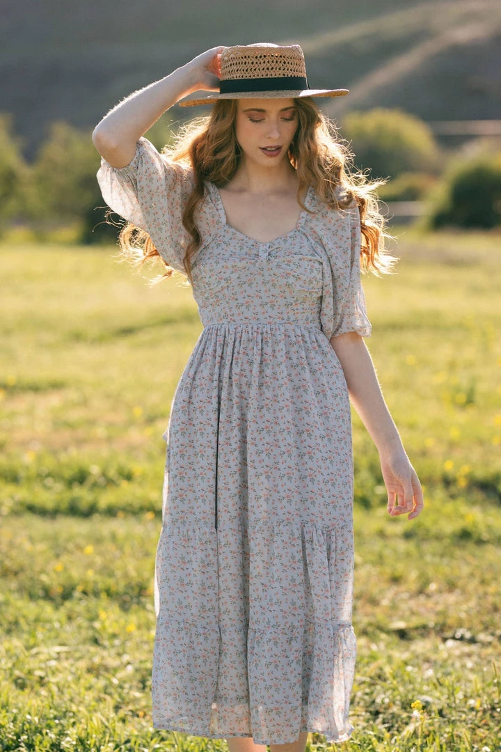 In Loom Clara Sweetheart Tiered Dress