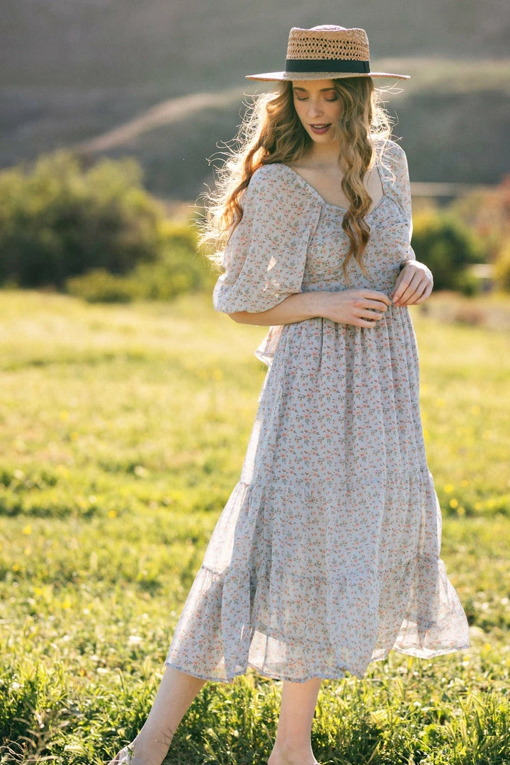 In Loom Clara Sweetheart Tiered Dress