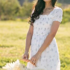 Storia Maternity Friendly Elsie Smocked Maxi Dress