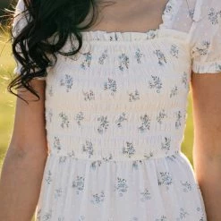 Storia Maternity Friendly Elsie Smocked Maxi Dress