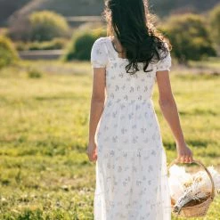 Storia Maternity Friendly Elsie Smocked Maxi Dress