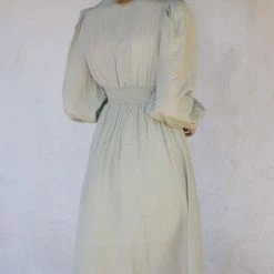 Blu Pepper Gabriella Button Midi Dress