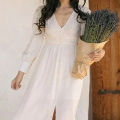 Blu Pepper Gabriella Button Midi Dress