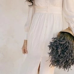 Blu Pepper Gabriella Button Midi Dress