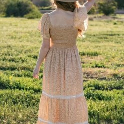 In Loom Best Sellers Liana Smocked Floral Maxi Dress