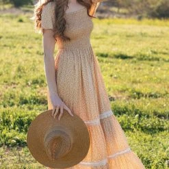 In Loom Best Sellers Liana Smocked Floral Maxi Dress