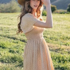 In Loom Best Sellers Liana Smocked Floral Maxi Dress