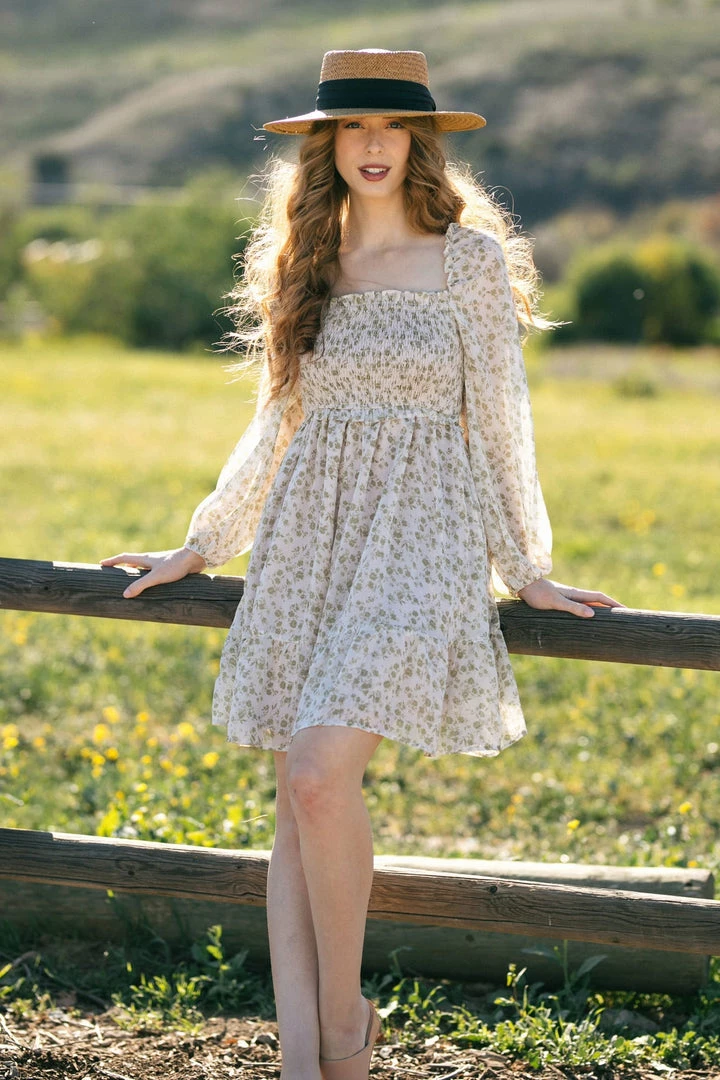 Dress Forum Sasha Smocked Mini Dress