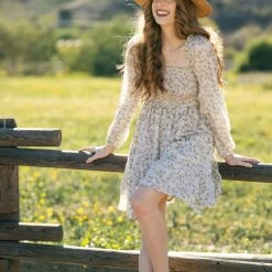 Dress Forum Sasha Smocked Mini Dress