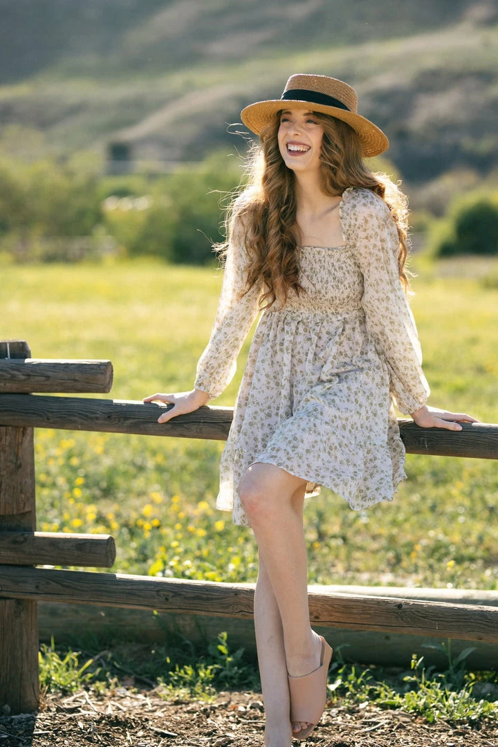 Dress Forum Sasha Smocked Mini Dress