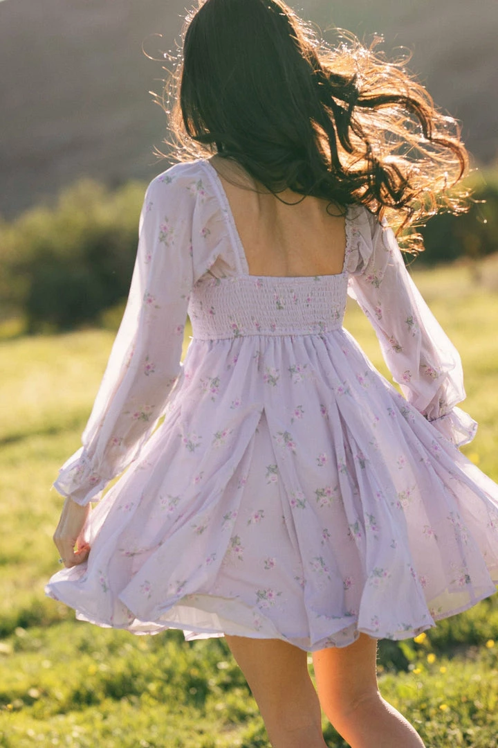 Storia Silvie Puff Sleeve Mini Dress Clothing