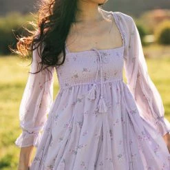 Storia Silvie Puff Sleeve Mini Dress Clothing