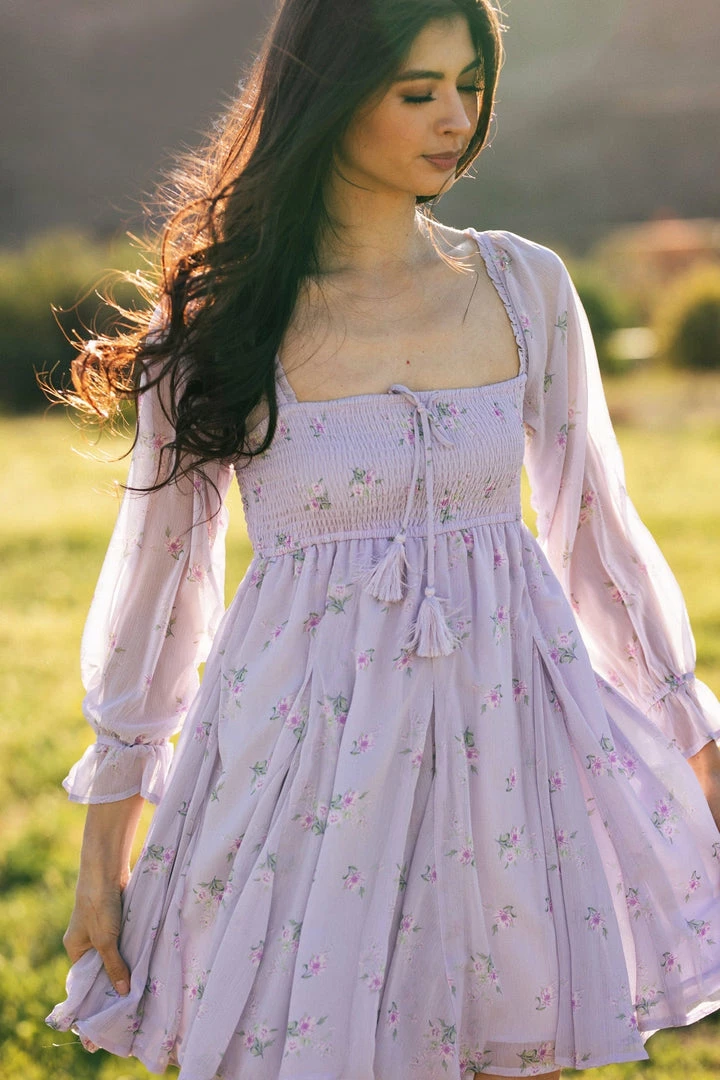 Storia Silvie Puff Sleeve Mini Dress Clothing