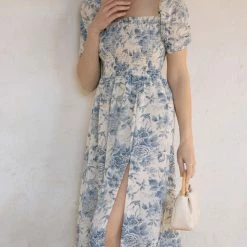 Sundayup Zoey Smocked Midi Dress Best Sellers