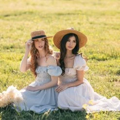 Mable Nancy Smocked Midi Dress