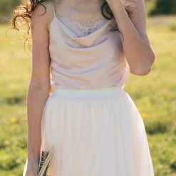 Hem & Thread Jocelyn Cowl Neck Cami Lace