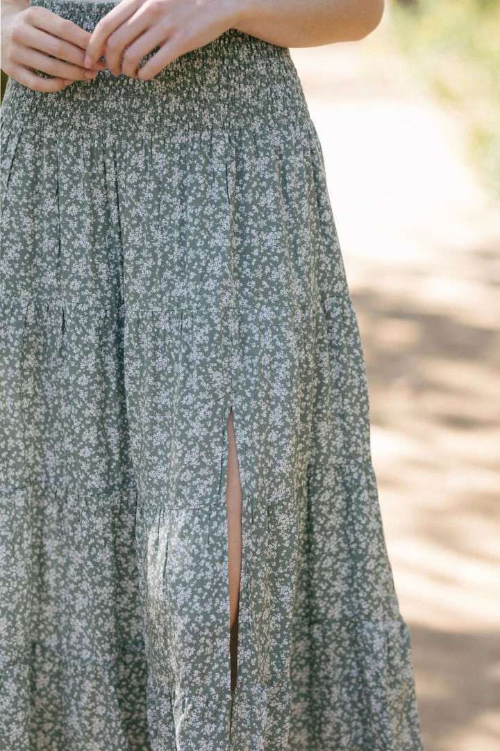 Wishlist Lisa Smocked Midi Skirt Maternity Friendly