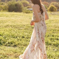 Aakaa Maternity Friendly Roxanne Strapless Maxi Dress