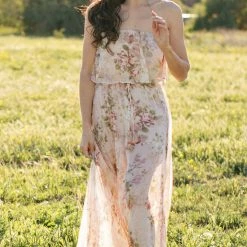 Aakaa Maternity Friendly Roxanne Strapless Maxi Dress