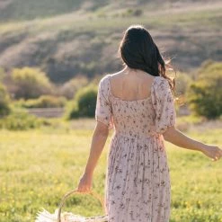 Dress Forum Sarah Smocked Midi Dress Maternity Friendly